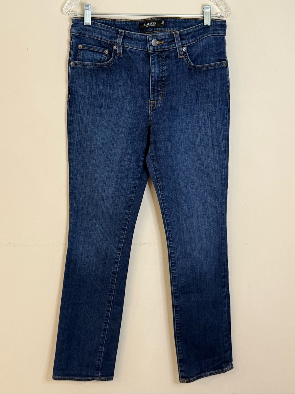 Lauren Ralph Lauren medium wash straight leg jeans SZ 8